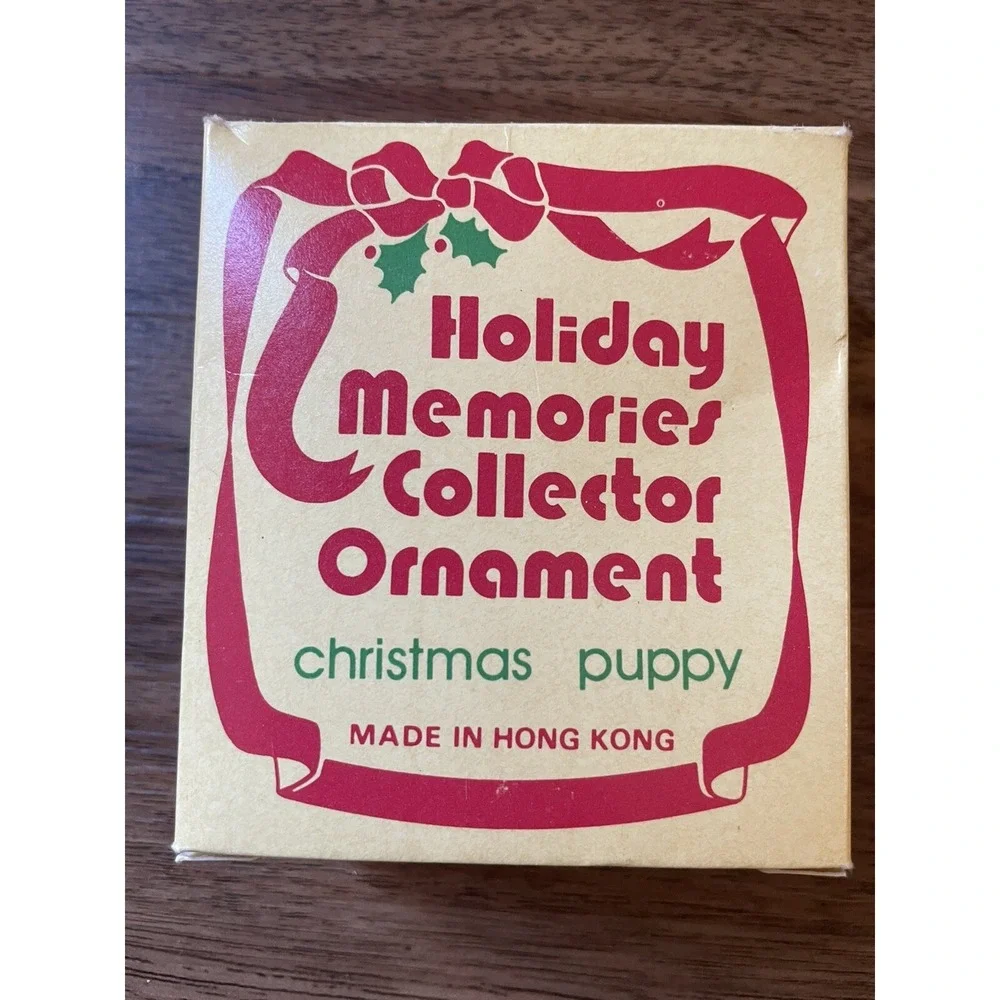Vintage Holiday Memories Collector Ornaments  Lot Family Bells Mouse Puppy